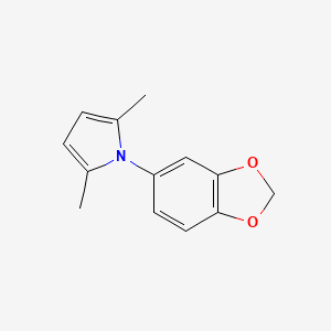molecular formula C13H13NO2 B5753808 1-(1,3-benzodioxol-5-yl)-2,5-dimethyl-1H-pyrrole 