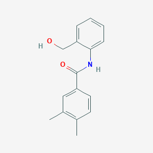 molecular formula C16H17NO2 B5753845 N-[2-(hydroxymethyl)phenyl]-3,4-dimethylbenzamide CAS No. 690989-96-9