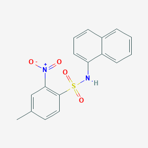 molecular formula C17H14N2O4S B5753852 4-methyl-N-1-naphthyl-2-nitrobenzenesulfonamide 
