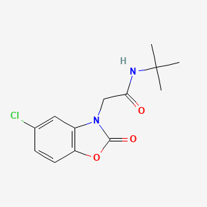 molecular formula C13H15ClN2O3 B5753882 N-(tert-butyl)-2-(5-chloro-2-oxo-1,3-benzoxazol-3(2H)-yl)acetamide 