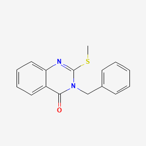 molecular formula C16H14N2OS B5753890 3-benzyl-2-(methylthio)-4(3H)-quinazolinone 