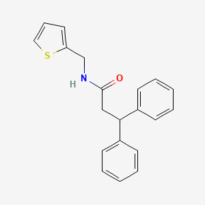 molecular formula C20H19NOS B5753897 3,3-diphenyl-N-(2-thienylmethyl)propanamide 