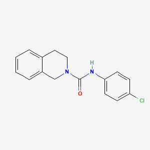 molecular formula C16H15ClN2O B5753899 N-(4-chlorophenyl)-3,4-dihydro-2(1H)-isoquinolinecarboxamide 