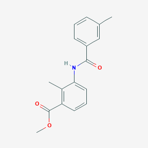 molecular formula C17H17NO3 B5753912 methyl 2-methyl-3-[(3-methylbenzoyl)amino]benzoate 