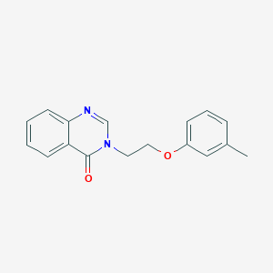 molecular formula C17H16N2O2 B5753931 3-[2-(3-methylphenoxy)ethyl]-4(3H)-quinazolinone 