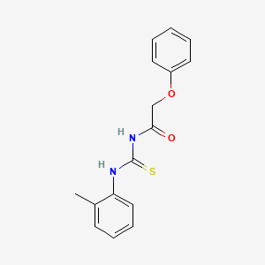 molecular formula C16H16N2O2S B5753938 N-{[(2-methylphenyl)amino]carbonothioyl}-2-phenoxyacetamide 