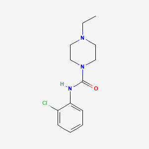 molecular formula C13H18ClN3O B5753944 N-(2-chlorophenyl)-4-ethyl-1-piperazinecarboxamide 