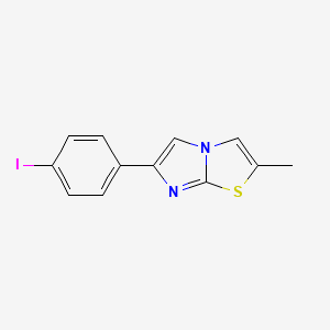 molecular formula C12H9IN2S B5753999 6-(4-碘苯基)-2-甲基咪唑并[2,1-b][1,3]噻唑 