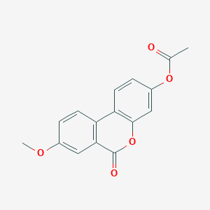 molecular formula C16H12O5 B5754016 8-methoxy-6-oxo-6H-benzo[c]chromen-3-yl acetate 