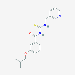 3-isobutoxy-N-{[(3-pyridinylmethyl)amino]carbonothioyl}benzamide