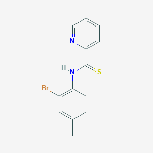 molecular formula C13H11BrN2S B5754039 N-(2-bromo-4-methylphenyl)-2-pyridinecarbothioamide 
