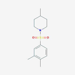 molecular formula C14H21NO2S B5754050 1-[(3,4-dimethylphenyl)sulfonyl]-4-methylpiperidine 