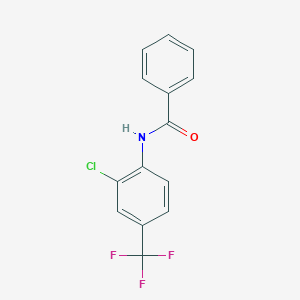 molecular formula C14H9ClF3NO B5754062 N-[2-氯-4-(三氟甲基)苯基]苯甲酰胺 