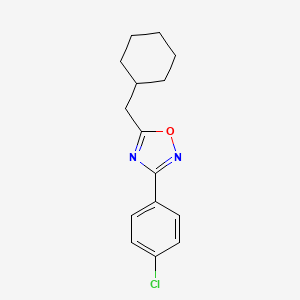 molecular formula C15H17ClN2O B5754069 3-(4-chlorophenyl)-5-(cyclohexylmethyl)-1,2,4-oxadiazole 