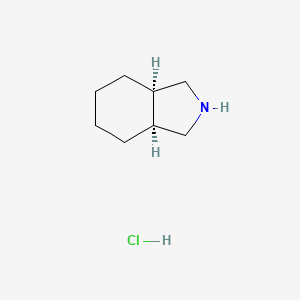 molecular formula C8H16ClN B575411 cis-Octahydro-1H-isoindole hydrochloride CAS No. 161829-92-1