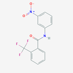 molecular formula C14H9F3N2O3 B5754146 N-(3-nitrophenyl)-2-(trifluoromethyl)benzamide 