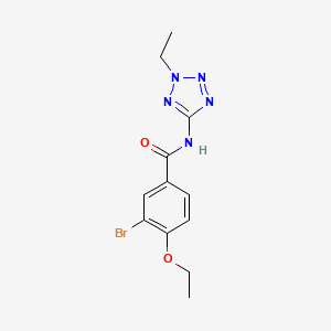 molecular formula C12H14BrN5O2 B5754159 3-bromo-4-ethoxy-N-(2-ethyl-2H-tetrazol-5-yl)benzamide 