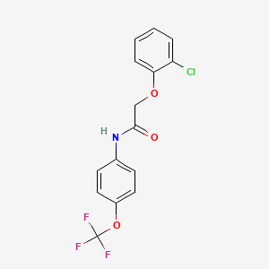 molecular formula C15H11ClF3NO3 B5754167 2-(2-chlorophenoxy)-N-[4-(trifluoromethoxy)phenyl]acetamide 