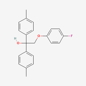 molecular formula C22H21FO2 B5754175 2-(4-fluorophenoxy)-1,1-bis(4-methylphenyl)ethanol 