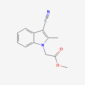 molecular formula C13H12N2O2 B5754257 methyl (3-cyano-2-methyl-1H-indol-1-yl)acetate 