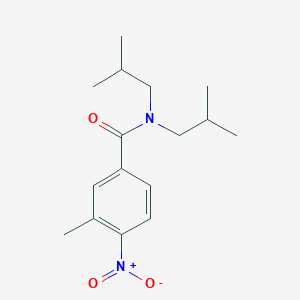 molecular formula C16H24N2O3 B5754271 N,N-diisobutyl-3-methyl-4-nitrobenzamide 