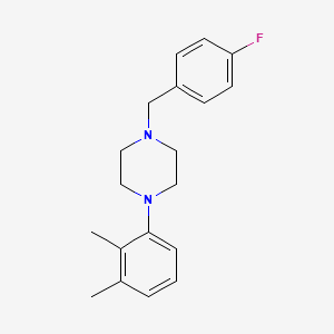 molecular formula C19H23FN2 B5754298 1-(2,3-dimethylphenyl)-4-(4-fluorobenzyl)piperazine 