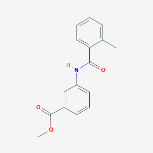 molecular formula C16H15NO3 B5754330 methyl 3-[(2-methylbenzoyl)amino]benzoate 
