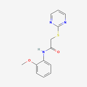 molecular formula C13H13N3O2S B5754343 N-(2-methoxyphenyl)-2-(2-pyrimidinylthio)acetamide 