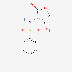 molecular formula C11H11NO5S B575436 N-(4-Hydroxy-2-oxo-2,5-dihydrofuran-3-yl)-4-methylbenzenesulfonamide CAS No. 185009-44-3