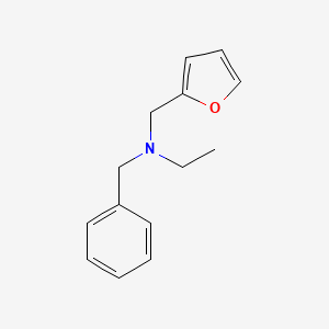 molecular formula C14H17NO B5754369 N-benzyl-N-(2-furylmethyl)ethanamine 