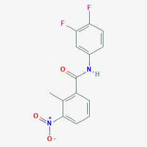 molecular formula C14H10F2N2O3 B5754404 N-(3,4-difluorophenyl)-2-methyl-3-nitrobenzamide 