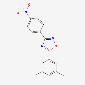 molecular formula C16H13N3O3 B5754453 5-(3,5-dimethylphenyl)-3-(4-nitrophenyl)-1,2,4-oxadiazole 