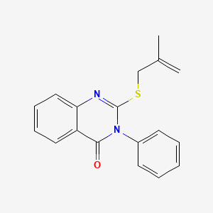 2-[(2-methyl-2-propen-1-yl)thio]-3-phenyl-4(3H)-quinazolinone