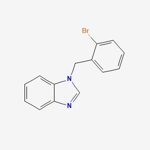 molecular formula C14H11BrN2 B5754476 1-(2-bromobenzyl)-1H-benzimidazole CAS No. 312631-76-8