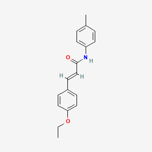 molecular formula C18H19NO2 B5754494 3-(4-ethoxyphenyl)-N-(4-methylphenyl)acrylamide 