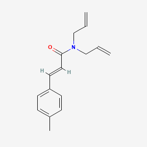 molecular formula C16H19NO B5754497 N,N-diallyl-3-(4-methylphenyl)acrylamide 