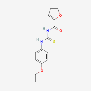 molecular formula C14H14N2O3S B5754506 N-{[(4-ethoxyphenyl)amino]carbonothioyl}-2-furamide CAS No. 54780-06-2
