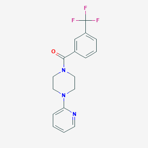 molecular formula C17H16F3N3O B5754508 1-(2-pyridinyl)-4-[3-(trifluoromethyl)benzoyl]piperazine 