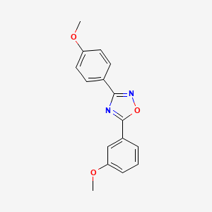 molecular formula C16H14N2O3 B5754592 5-(3-methoxyphenyl)-3-(4-methoxyphenyl)-1,2,4-oxadiazole 