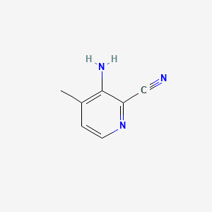 molecular formula C7H7N3 B575462 3-Amino-4-methylpicolinonitrile CAS No. 183428-92-4