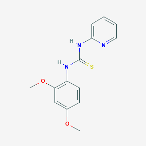 molecular formula C14H15N3O2S B5754640 N-(2,4-dimethoxyphenyl)-N'-2-pyridinylthiourea 