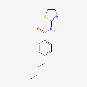4-butyl-N-(4,5-dihydro-1,3-thiazol-2-yl)benzamide