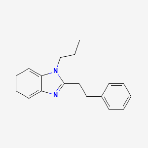 molecular formula C18H20N2 B5754654 2-(2-phenylethyl)-1-propyl-1H-benzimidazole CAS No. 615281-71-5
