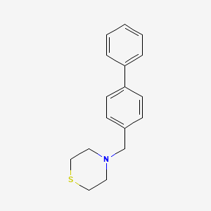 molecular formula C17H19NS B5754677 4-(4-biphenylylmethyl)thiomorpholine 