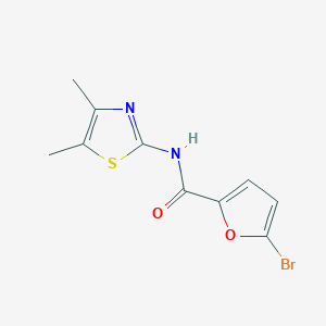 molecular formula C10H9BrN2O2S B5754682 5-bromo-N-(4,5-dimethyl-1,3-thiazol-2-yl)-2-furamide 