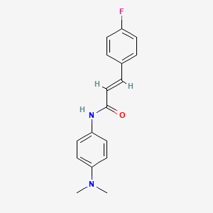 molecular formula C17H17FN2O B5754694 N-[4-(dimethylamino)phenyl]-3-(4-fluorophenyl)acrylamide 