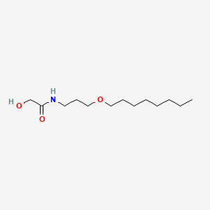 molecular formula C13H27NO3 B575470 Acetamide, 2-hydroxy-N-[3-(octyloxy)propyl]- CAS No. 180982-91-6