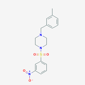 molecular formula C18H21N3O4S B5754722 1-(3-methylbenzyl)-4-[(3-nitrophenyl)sulfonyl]piperazine 