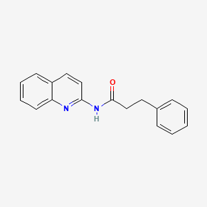 molecular formula C18H16N2O B5754743 3-phenyl-N-2-quinolinylpropanamide 