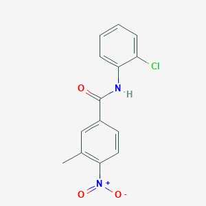 molecular formula C14H11ClN2O3 B5754773 N-(2-chlorophenyl)-3-methyl-4-nitrobenzamide 
